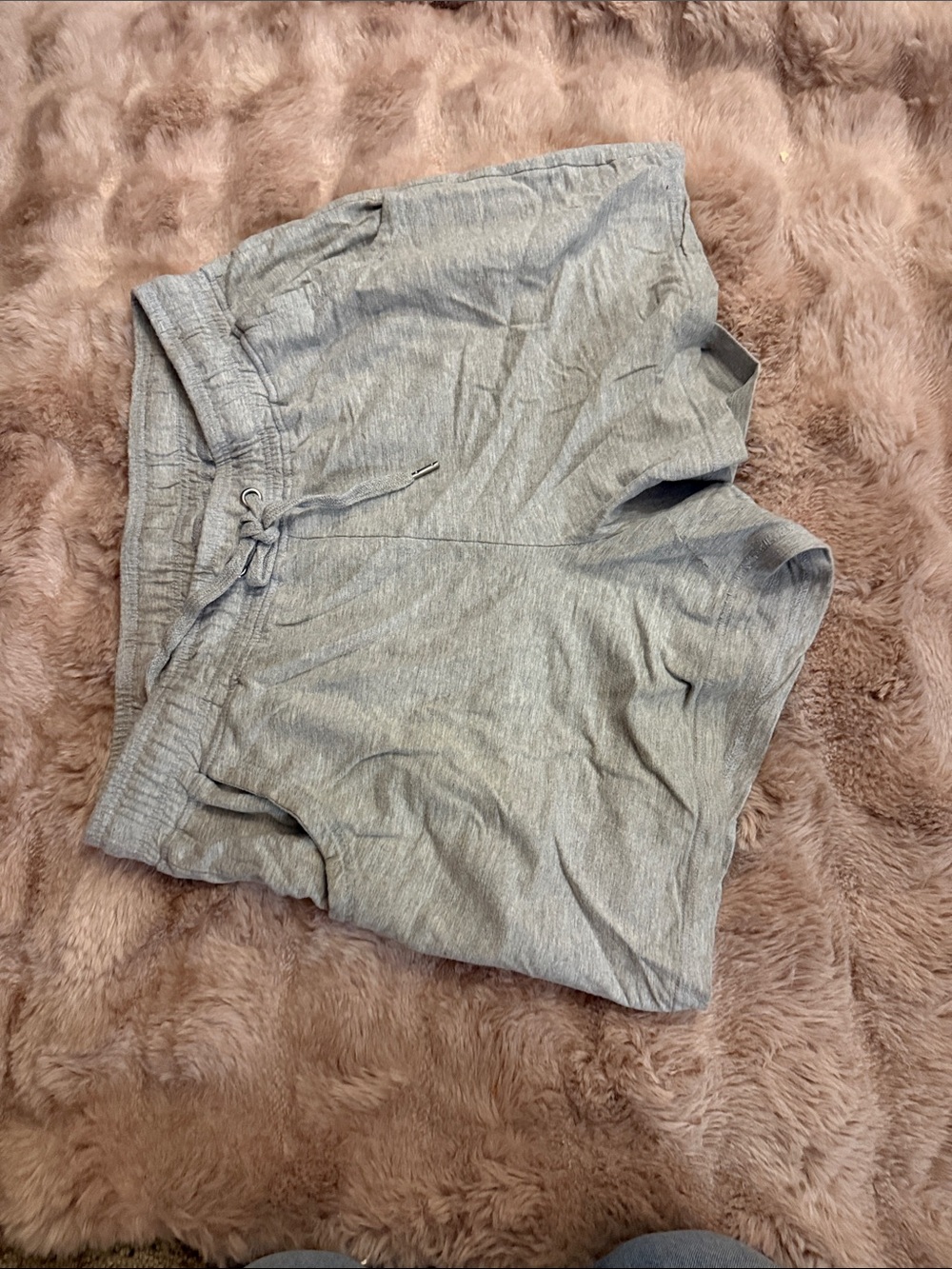 New York Laundry Light Grey Athletic Drawstring Shorts